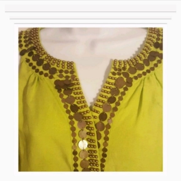 New York & Company Tops - New York & Co Womens Tunic Top Blouse Linen Beaded.